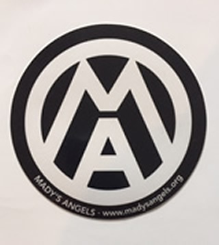 43  5” Round Outdoor Vinyl Decal “MA” $2.00